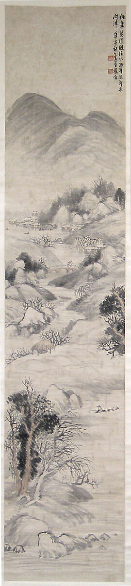 Landscapes of the Four Seasons, Hu Yuan (Chinese, 1823–1886), Set of four hanging scrolls; ink and color on paper, China