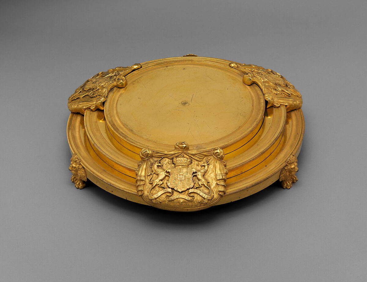 Egyptomania candelabrum (one of a pair), Alexis Decaix (British, active 1778–1811), Gilded bronze, British