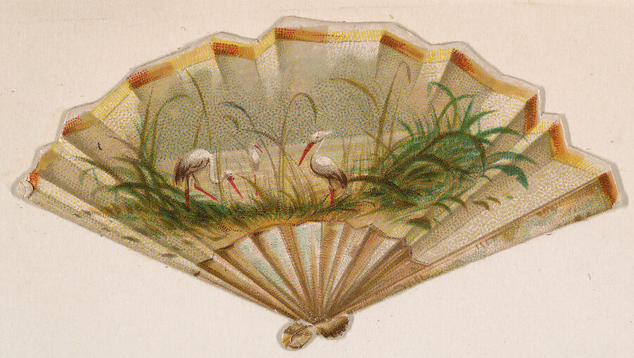 Fan, from the Novelties series (N228, Type 4) issued by Kinney Bros., Issued by Kinney Brothers Tobacco Company, Commercial color lithograph 