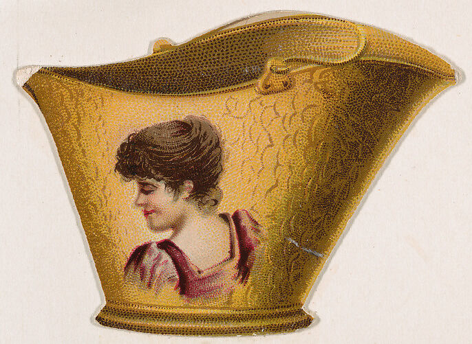 Coal bucket, from the Novelties series (N228, Type 3) issued by Kinney Bros., Issued by Kinney Brothers Tobacco Company, Commercial color lithograph 