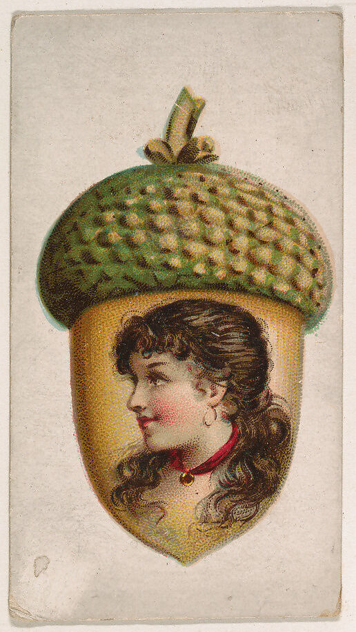 Acorn, from the Novelties series (N228, Type 5) issued by Kinney Bros., Issued by Kinney Brothers Tobacco Company, Commercial color lithograph 