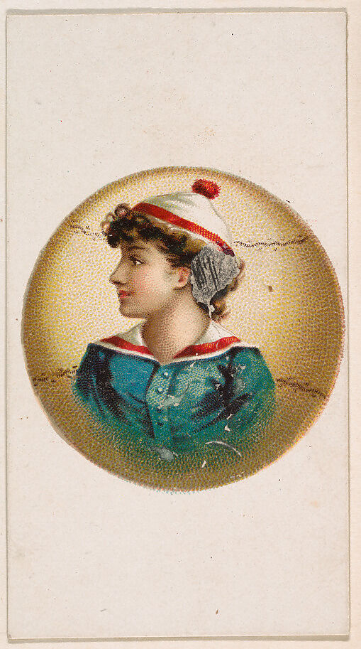 Baseball, from the Novelties series (N228, Type 5) issued by Kinney Bros., Issued by Kinney Brothers Tobacco Company, Commercial color lithograph 