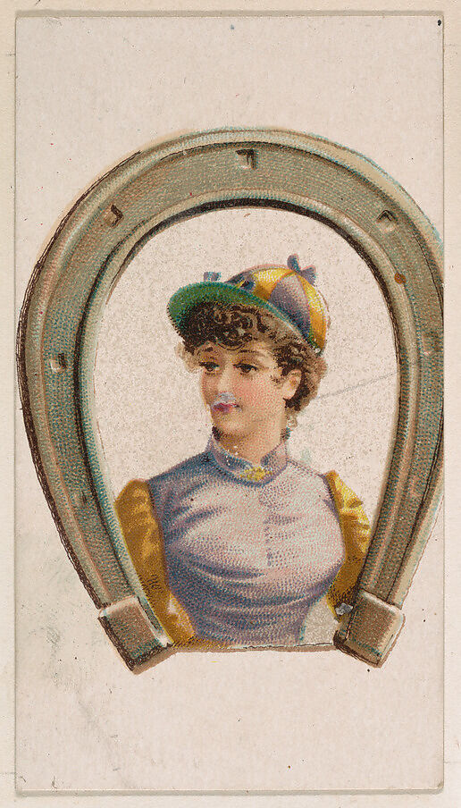 Horseshoe, from the Novelties series (N228, Type 5) issued by Kinney Bros., Issued by Kinney Brothers Tobacco Company, Commercial color lithograph 
