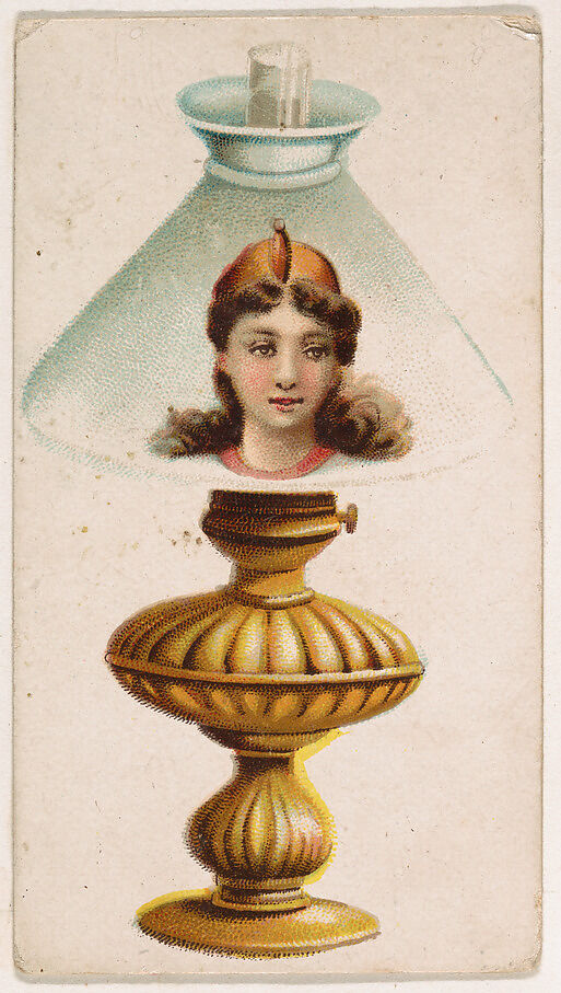 Lamp, from the Novelties series (N228, Type 5) issued by Kinney Bros., Issued by Kinney Brothers Tobacco Company, Commercial color lithograph 