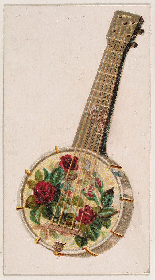 Banjo, from the Novelties series (N228, Type 5) issued by Kinney Bros., Issued by Kinney Brothers Tobacco Company, Commercial color lithograph 