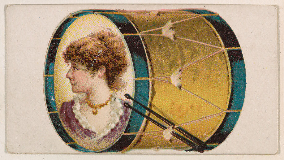 Drum, from the Novelties series (N228, Type 5) issued by Kinney Bros., Issued by Kinney Brothers Tobacco Company, Commercial color lithograph 