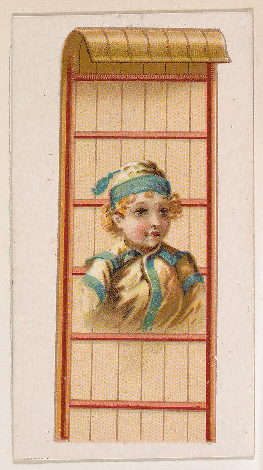 Tobaggan, from the Novelties series (N228, Type 5) issued by Kinney Bros., Issued by Kinney Brothers Tobacco Company, Commercial color lithograph 