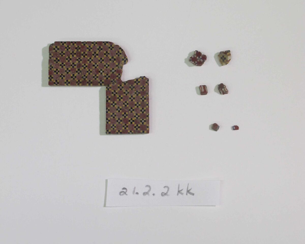 Inlay from shrine: box of fragments, Glass