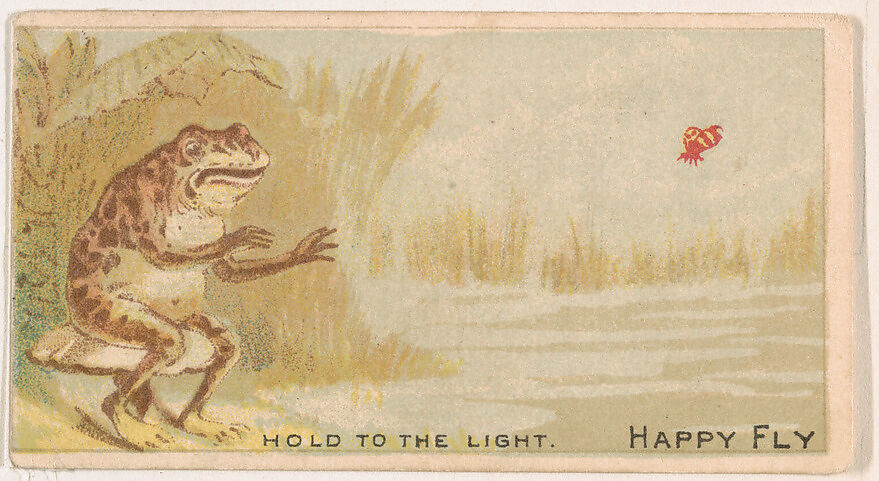 Happy Fly, from the Magic Changing Cards series (N223) issued by Kinney Tobacco Company, Issued by Kinney Brothers Tobacco Company, Commercial color lithograph 