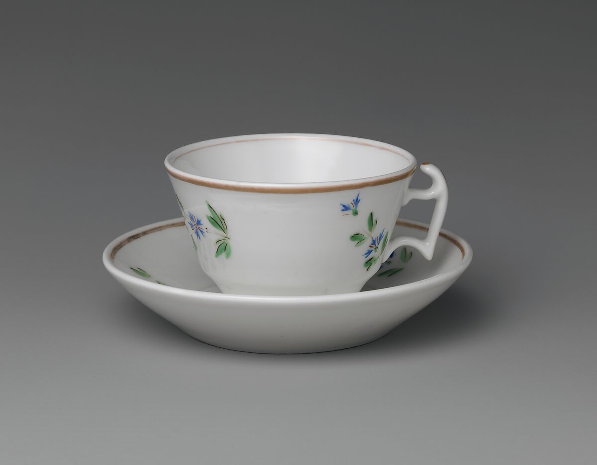 Saucer, Porcelain, French 