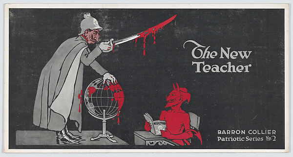 The new teacher, Louis Raemaekers (Dutch, Brussels, 1869–?1956), Commercial color lithograph 