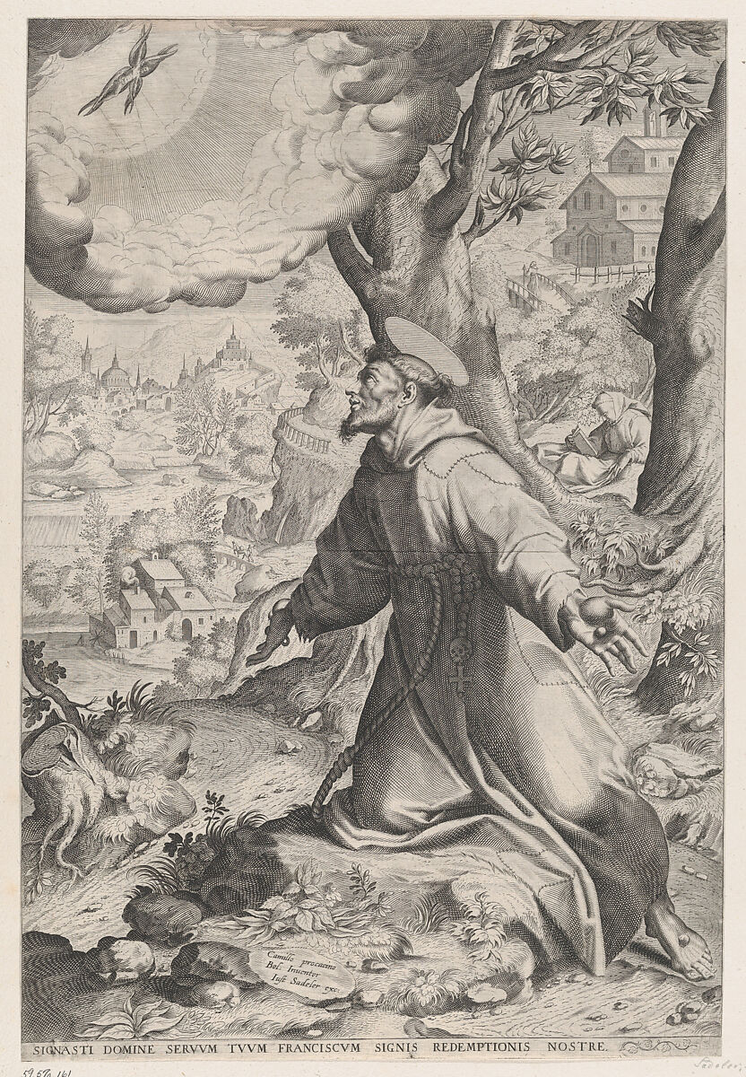 Saint Francis Receiving the Stigmata, After Camillo Procaccini (Italian, Bologna 1555–1629 Milan), Engraving 