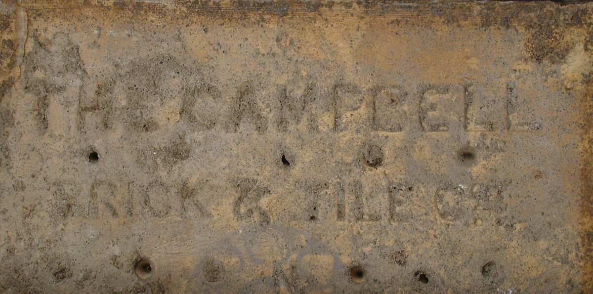 Panel of four tiles, framed, Attributed to Christopher Dresser (British, Glasgow, Scotland 1834–1904 Mulhouse), Earthenware with inlaid colored clays (encaustic), British, Stoke-upon-Trent