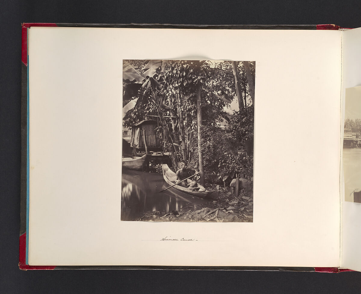 Siamese Canoe, Attributed to John Thomson (British, Edinburgh, Scotland 1837–1921 London), Albumen silver print from glass negative 