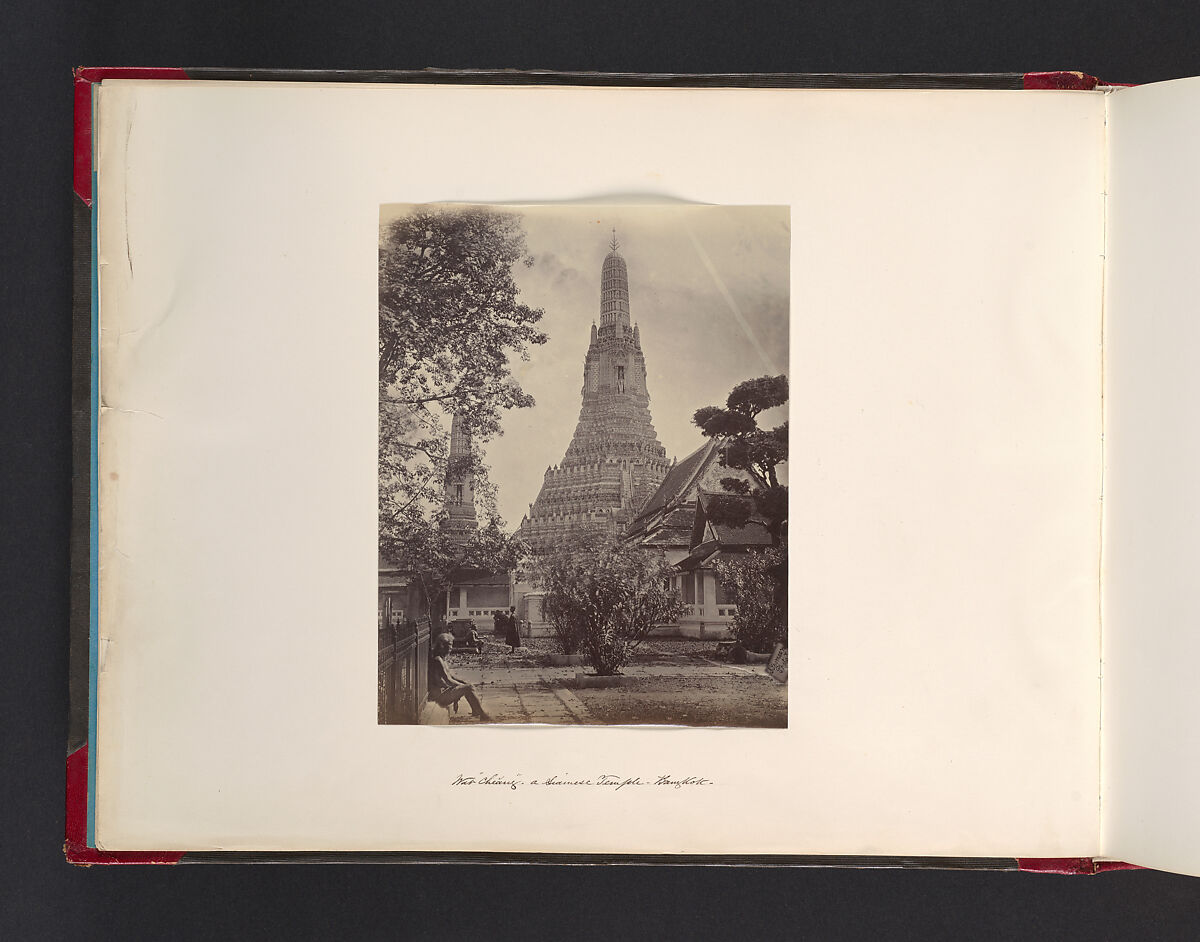 A Siamese Temple, Bangkok, Attributed to John Thomson (British, Edinburgh, Scotland 1837–1921 London), Albumen silver print from glass negative 