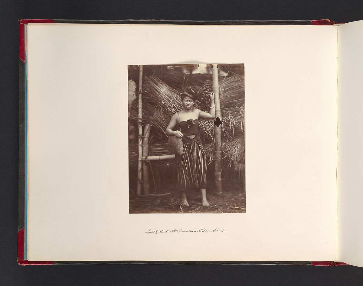 Laos Girl of the Mountain Tribes Siam, Attributed to John Thomson (British, Edinburgh, Scotland 1837–1921 London), Albumen silver print from glass negative 