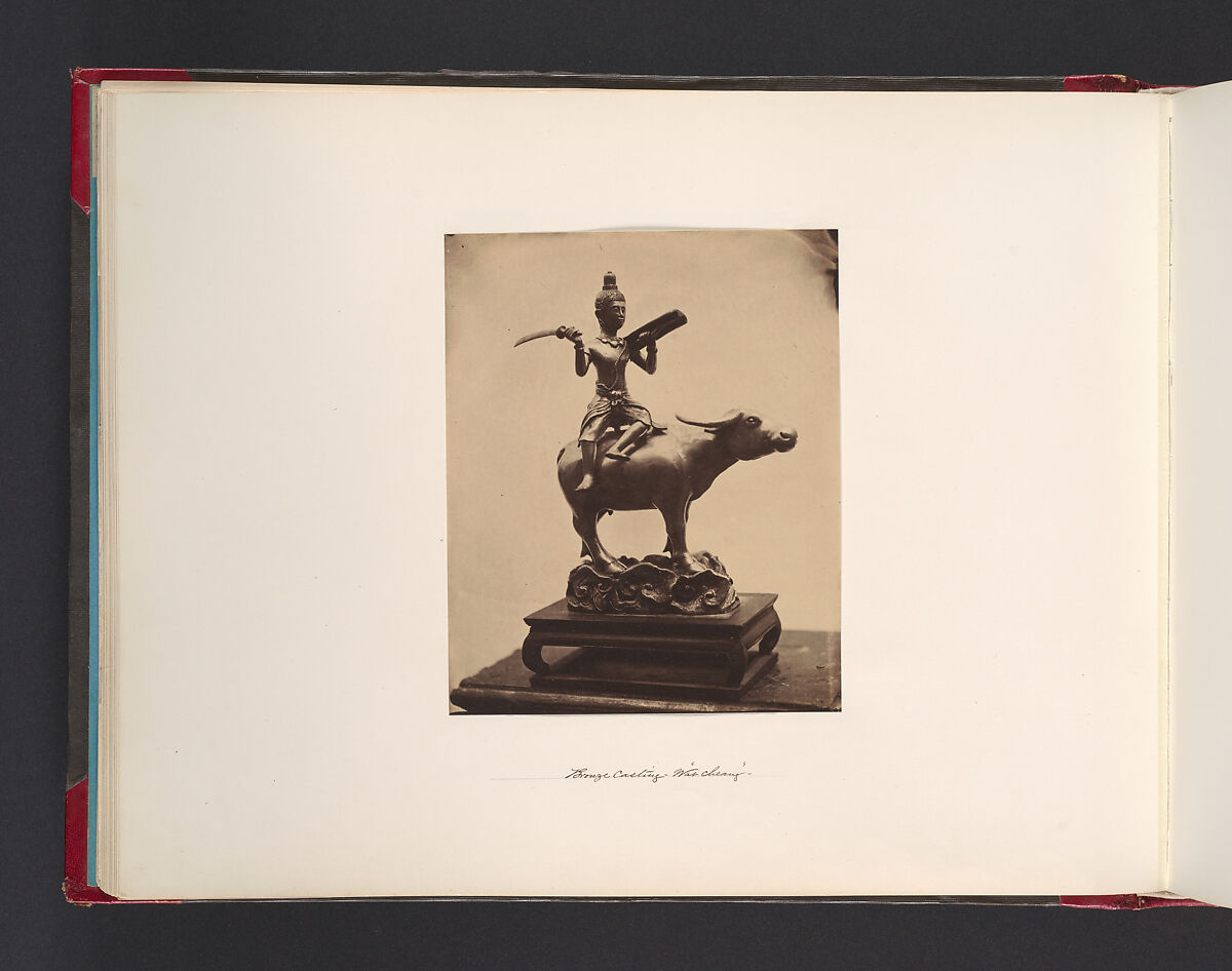 Bronze Casting Wat "Cheang", Attributed to John Thomson (British, Edinburgh, Scotland 1837–1921 London), Albumen silver print from glass negative 