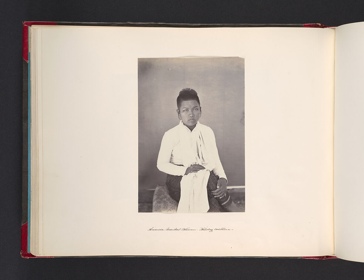 [Siamese Woman, Holiday Costume], Attributed to John Thomson (British, Edinburgh, Scotland 1837–1921 London), Albumen silver print from glass negative 
