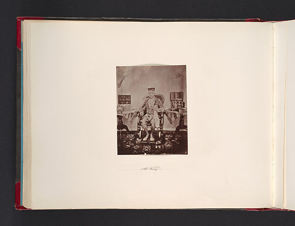 1st King, Attributed to John Thomson (British, Edinburgh, Scotland 1837–1921 London), Albumen silver print from glass negative 
