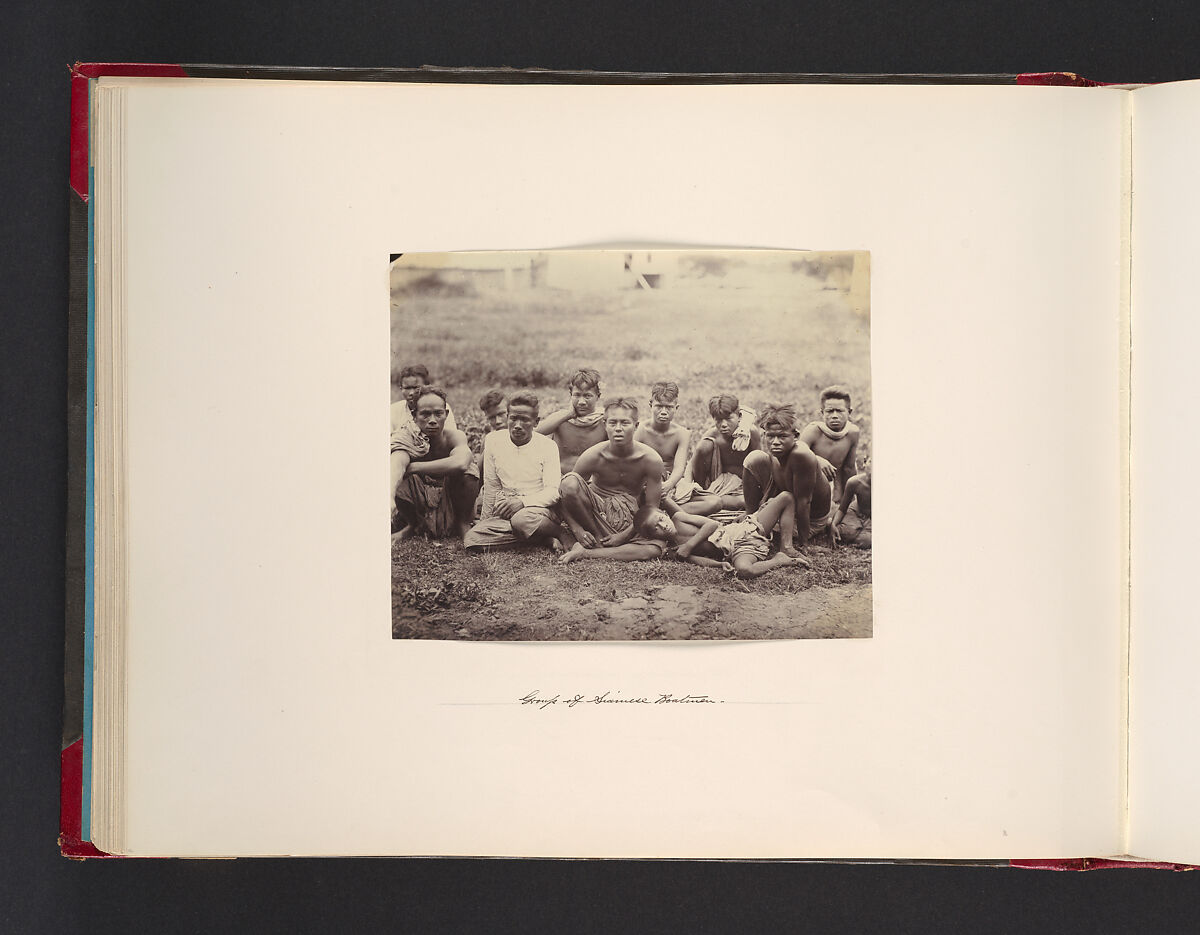 Group of Siamese Boatmen, Attributed to John Thomson (British, Edinburgh, Scotland 1837–1921 London), Albumen silver print from glass negative 