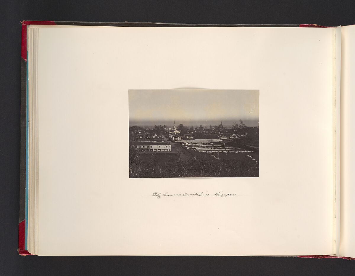 [Houses in Singapore], Attributed to John Thomson (British, Edinburgh, Scotland 1837–1921 London), Albumen silver print from glass negative 
