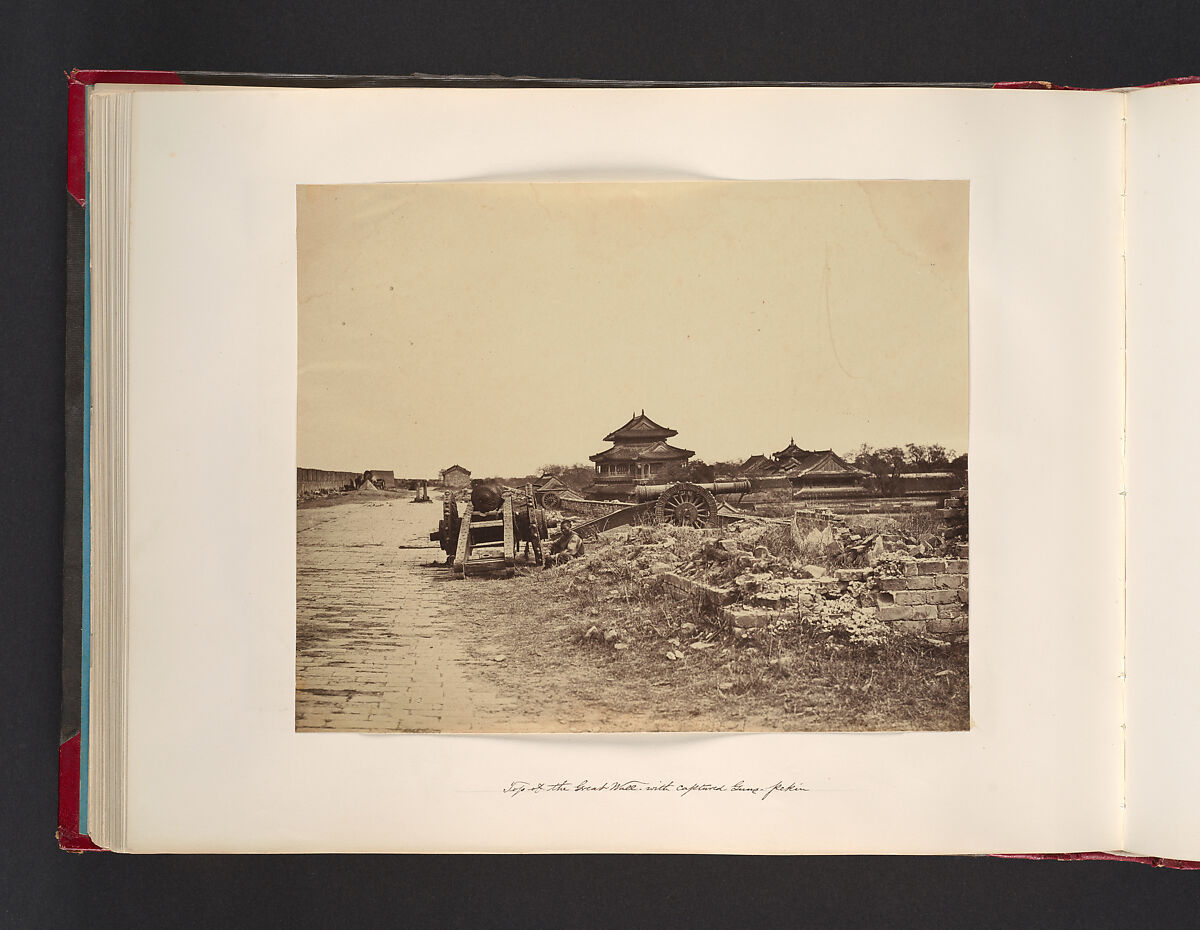 [The Great Wall, Peking], Attributed to John Thomson (British, Edinburgh, Scotland 1837–1921 London), Albumen silver print from glass negative 