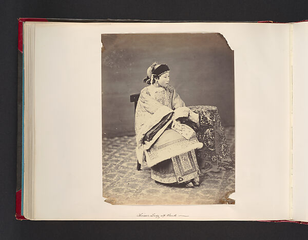 [Chinese Woman], Attributed to John Thomson (British, Edinburgh, Scotland 1837–1921 London), Albumen silver print from glass negative 