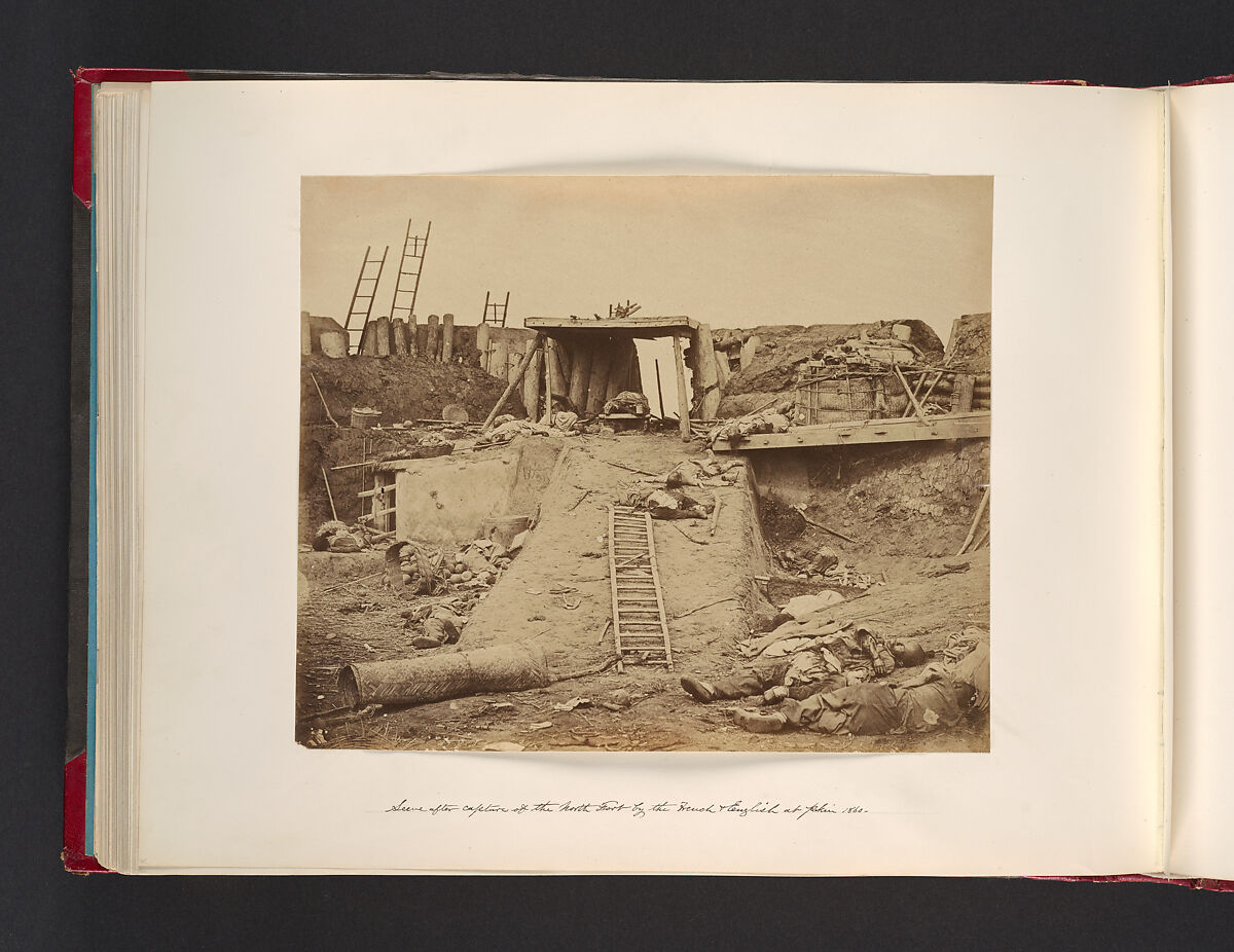 Scene After Capture at the North Fort by the French and English at Pekin, 1860, Attributed to John Thomson (British, Edinburgh, Scotland 1837–1921 London), Albumen silver print from glass negative 