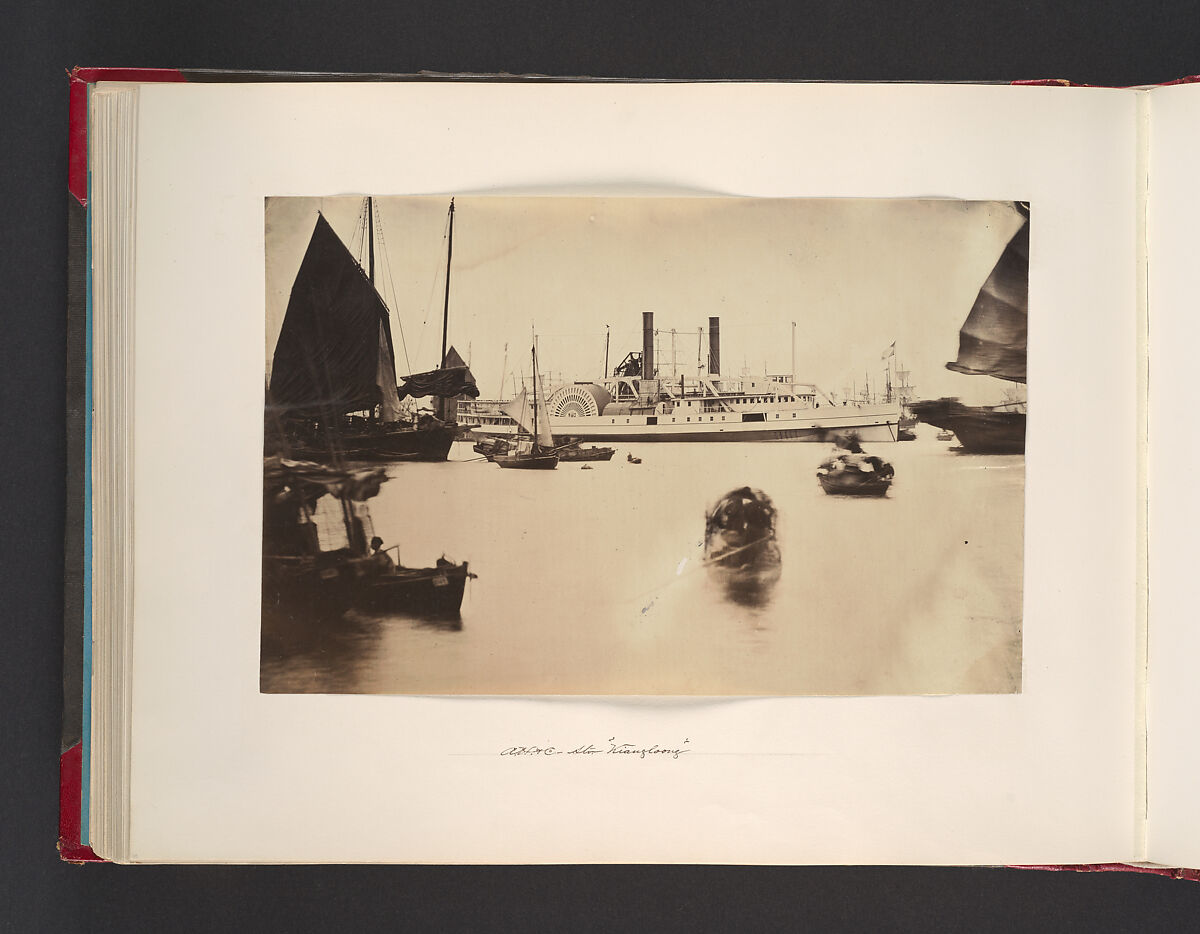 Augustine Heard & Co. Steamer "Kiangloong", Attributed to John Thomson (British, Edinburgh, Scotland 1837–1921 London), Albumen silver print from glass negative 