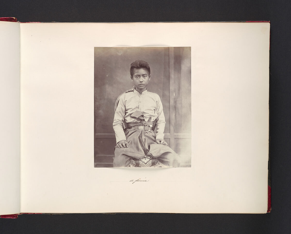 A Prince, Attributed to John Thomson (British, Edinburgh, Scotland 1837–1921 London), Albumen silver print from glass negative 