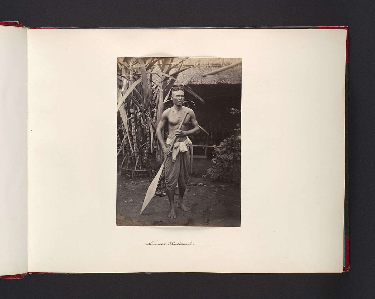 Siamese Boatman, Attributed to John Thomson (British, Edinburgh, Scotland 1837–1921 London), Albumen silver print from glass negative 