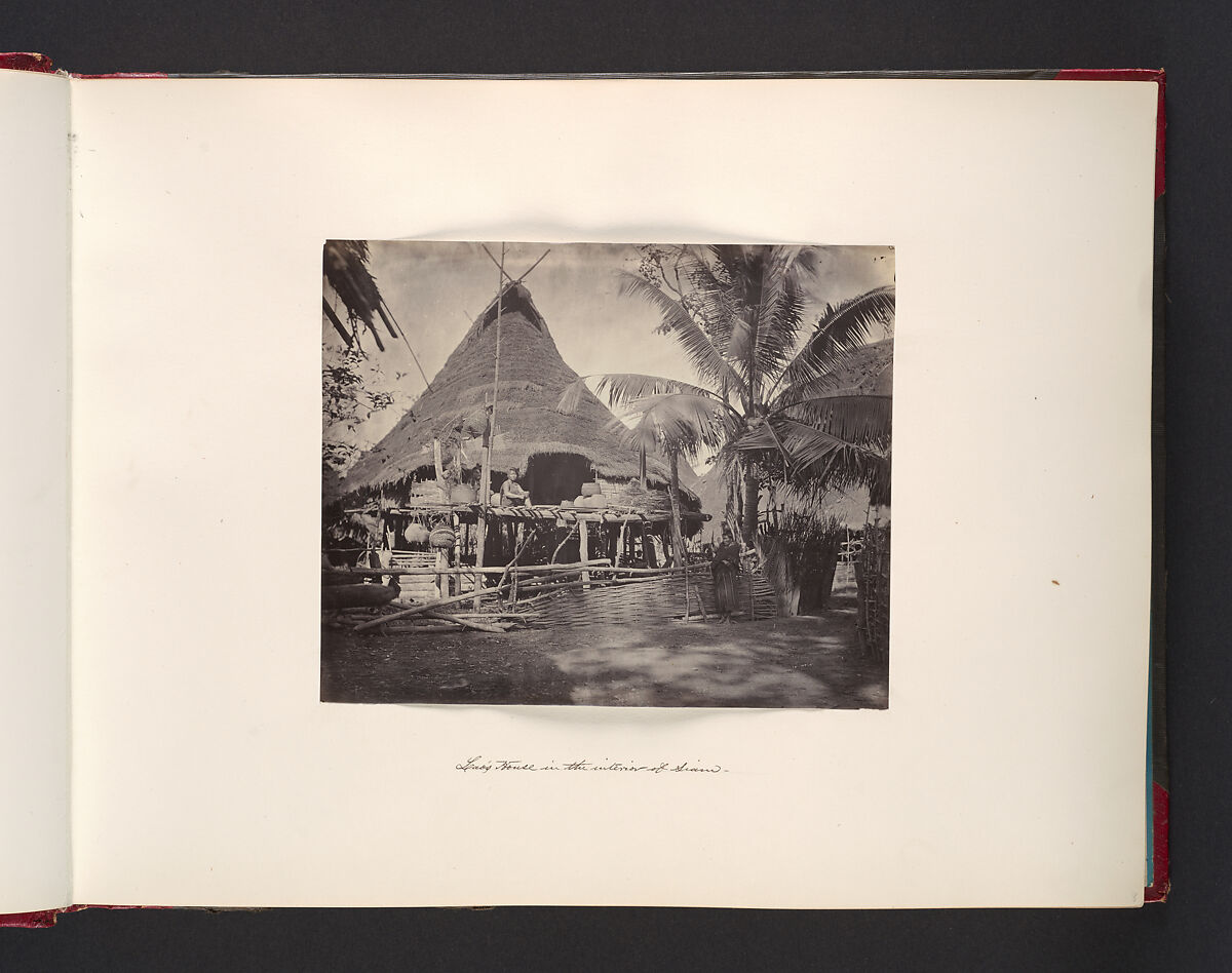Laos House in the interior of Siam, Attributed to John Thomson (British, Edinburgh, Scotland 1837–1921 London), Albumen silver print from glass negative 