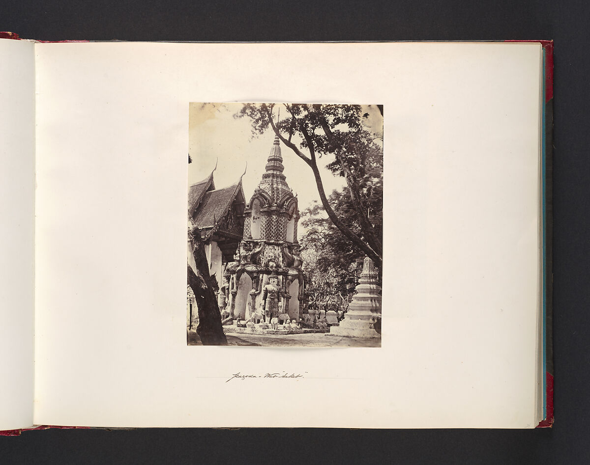 Pagoda - Wat "Seket", Attributed to John Thomson (British, Edinburgh, Scotland 1837–1921 London), Albumen silver print from glass negative 