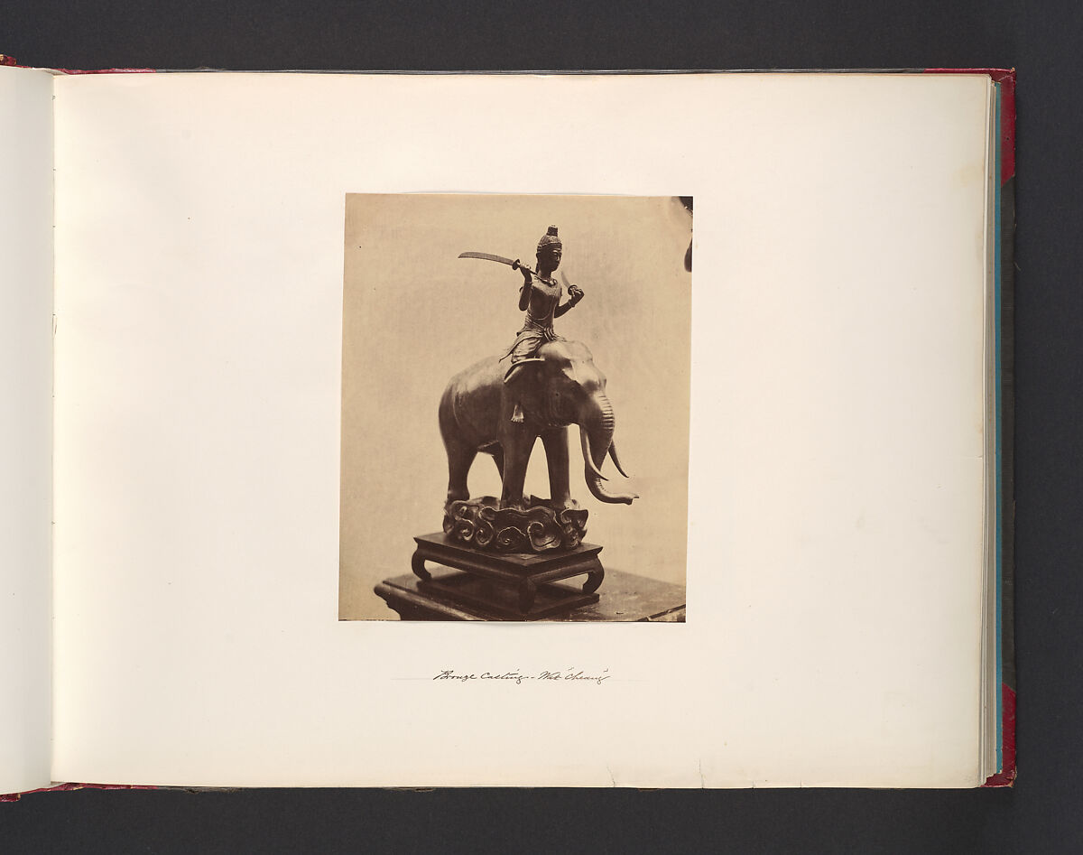 "Bronze Casting Wat "Cheang", Attributed to John Thomson (British, Edinburgh, Scotland 1837–1921 London), Albumen silver print from glass negative 