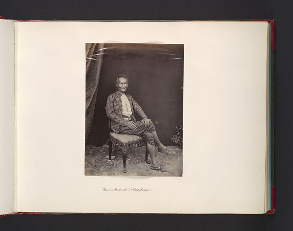 [Chief Judge], John Thomson (British, Edinburgh, Scotland 1837–1921 London), Albumen silver print from glass negative 