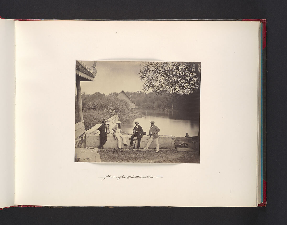 Pleasure Party in the Interior, Attributed to John Thomson (British, Edinburgh, Scotland 1837–1921 London), Albumen silver print from glass negative 