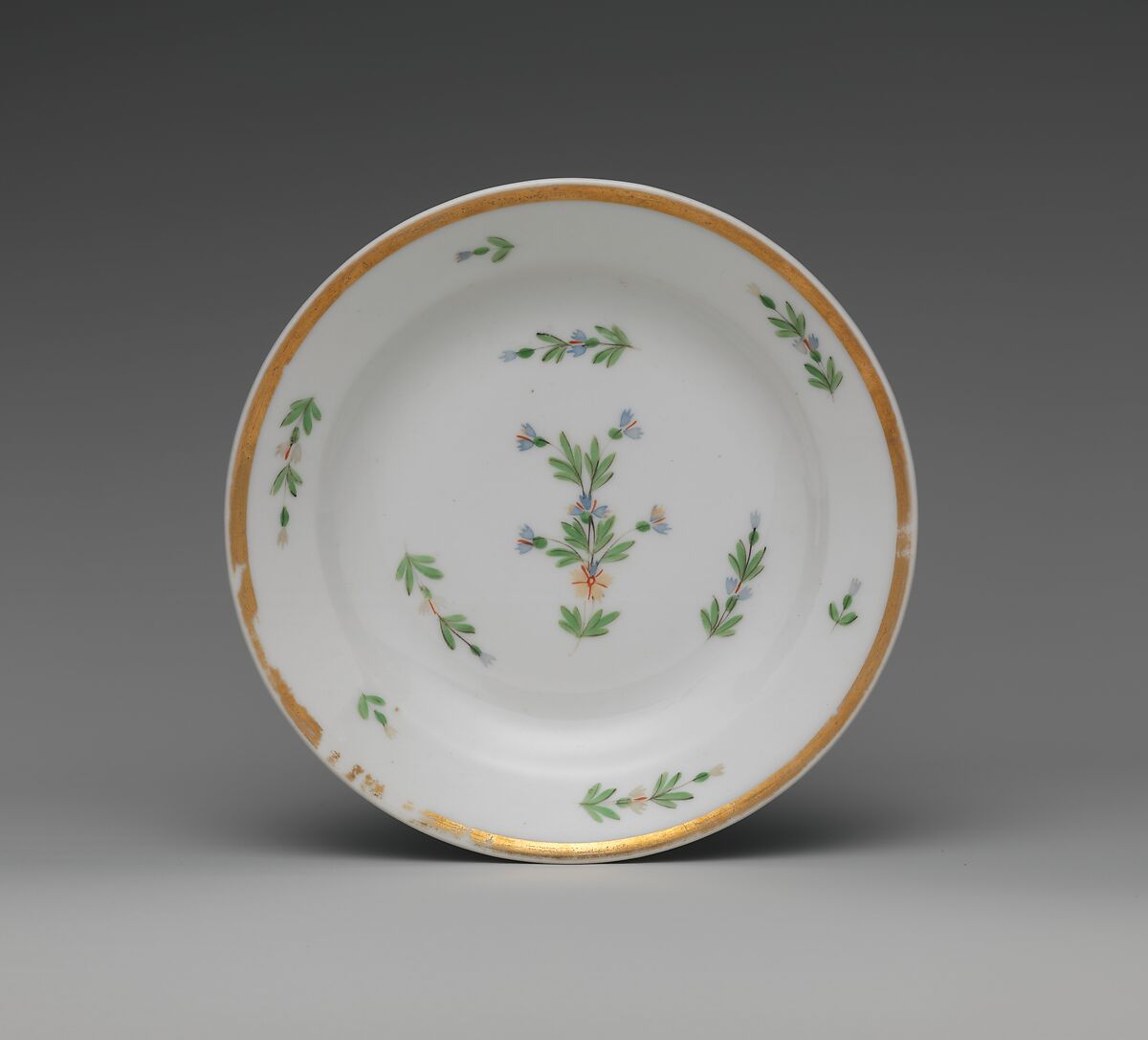 Saucer, Porcelain, French 