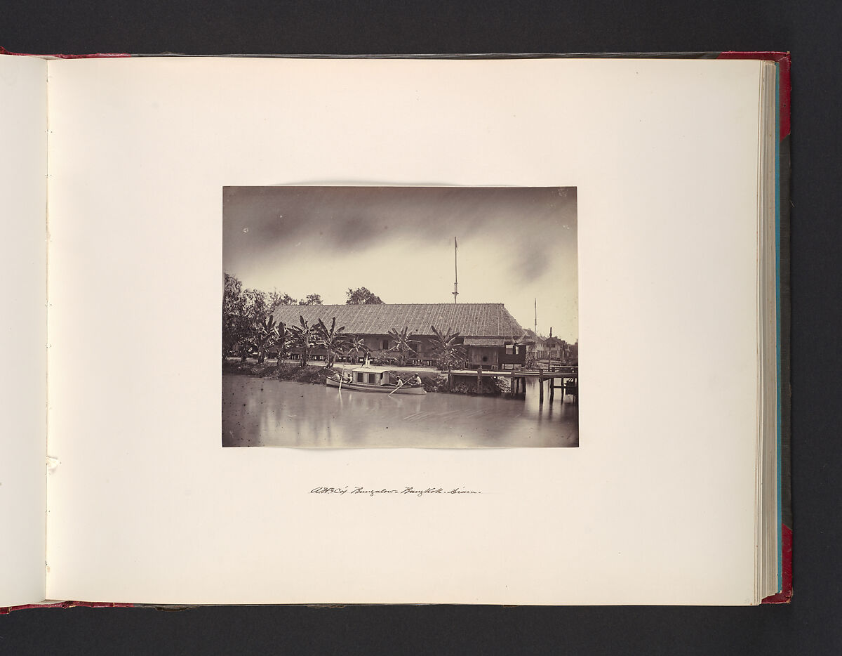 Augustine Heard & Co. Bungalow, Bangkok, Siam, Attributed to John Thomson (British, Edinburgh, Scotland 1837–1921 London), Albumen silver print from glass negative 