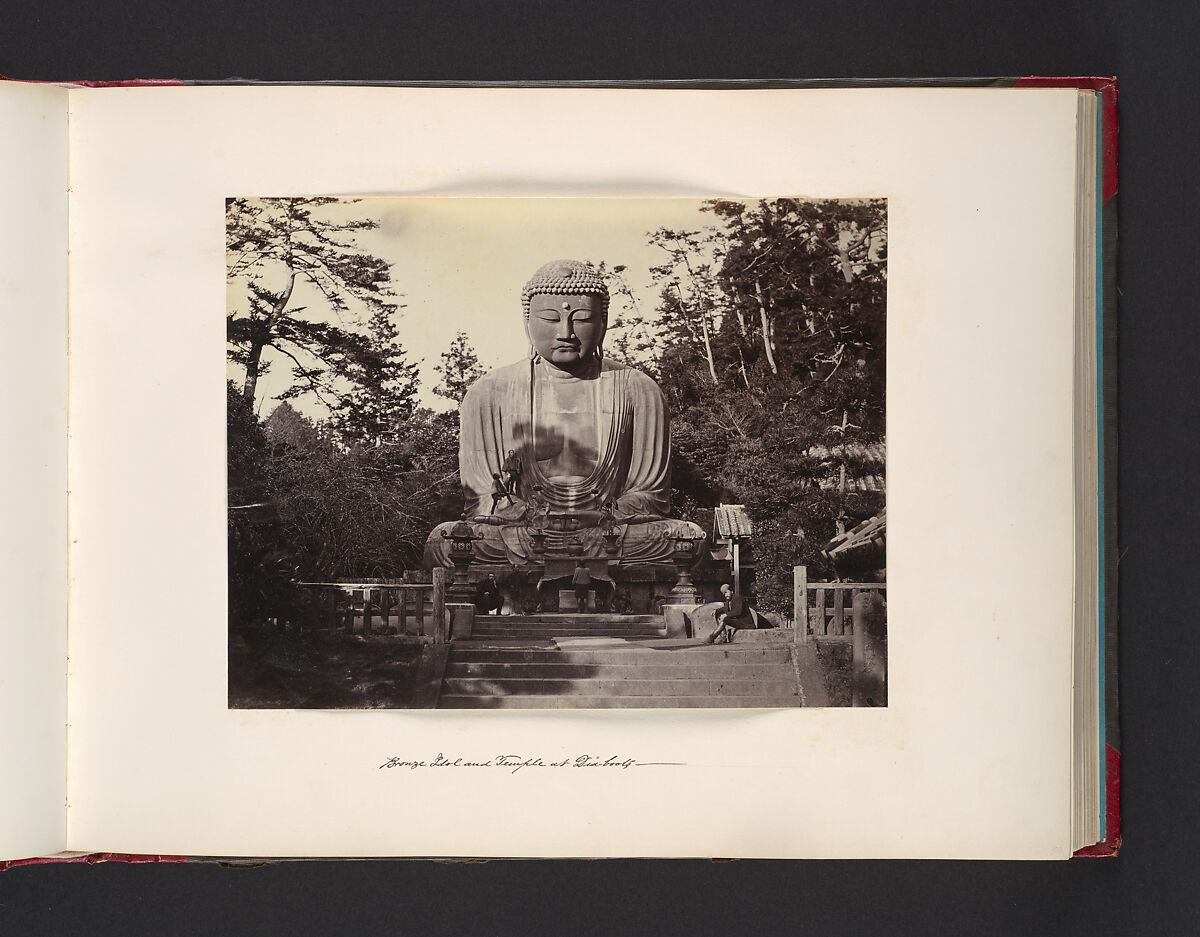 Bronze Idol and Temple at Dia-boots, Attributed to John Thomson (British, Edinburgh, Scotland 1837–1921 London), Albumen silver print from glass negative 