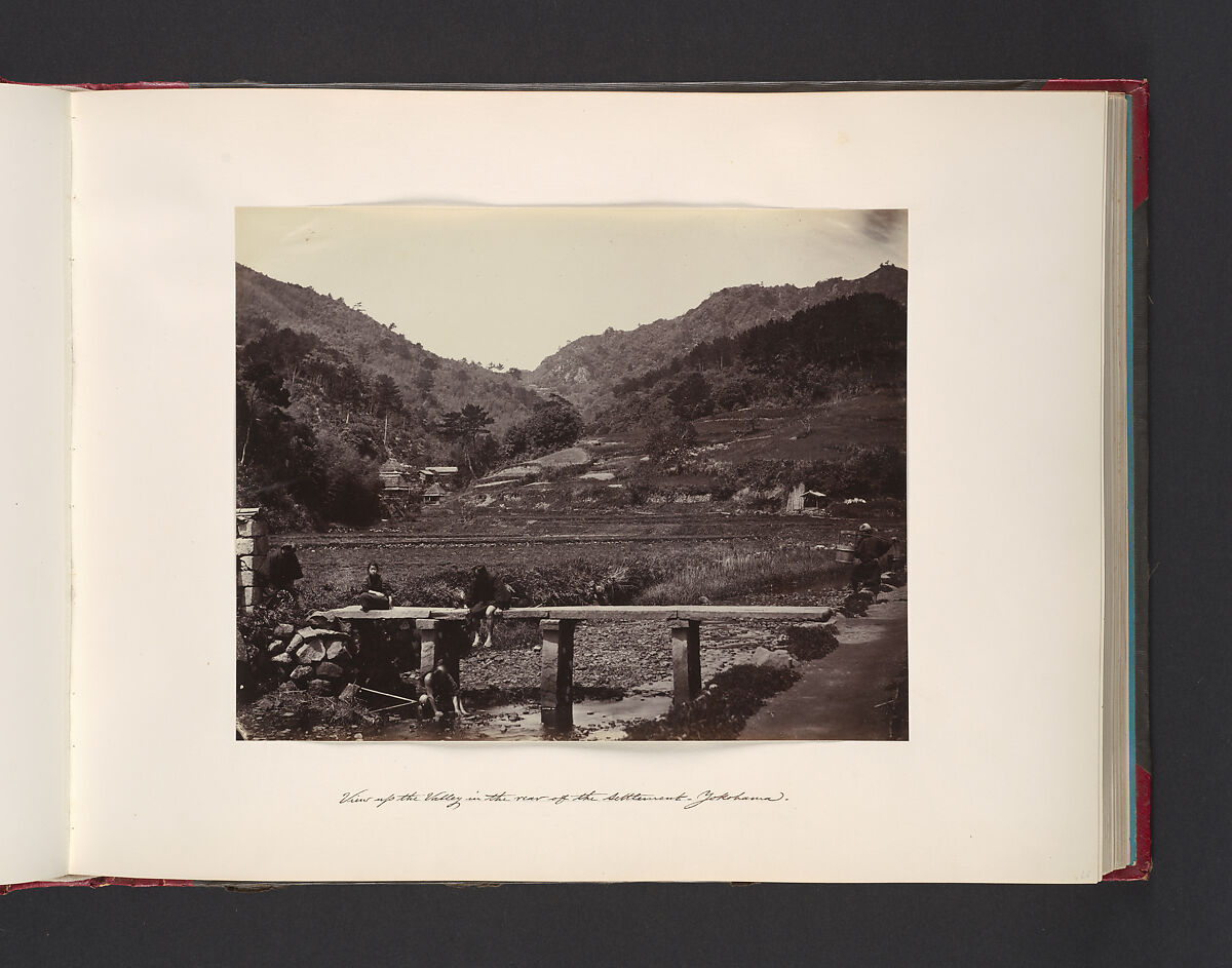 View up the Valley in the Rear of the Settlement, Yokohama, Attributed to John Thomson (British, Edinburgh, Scotland 1837–1921 London), Albumen silver print from glass negative 