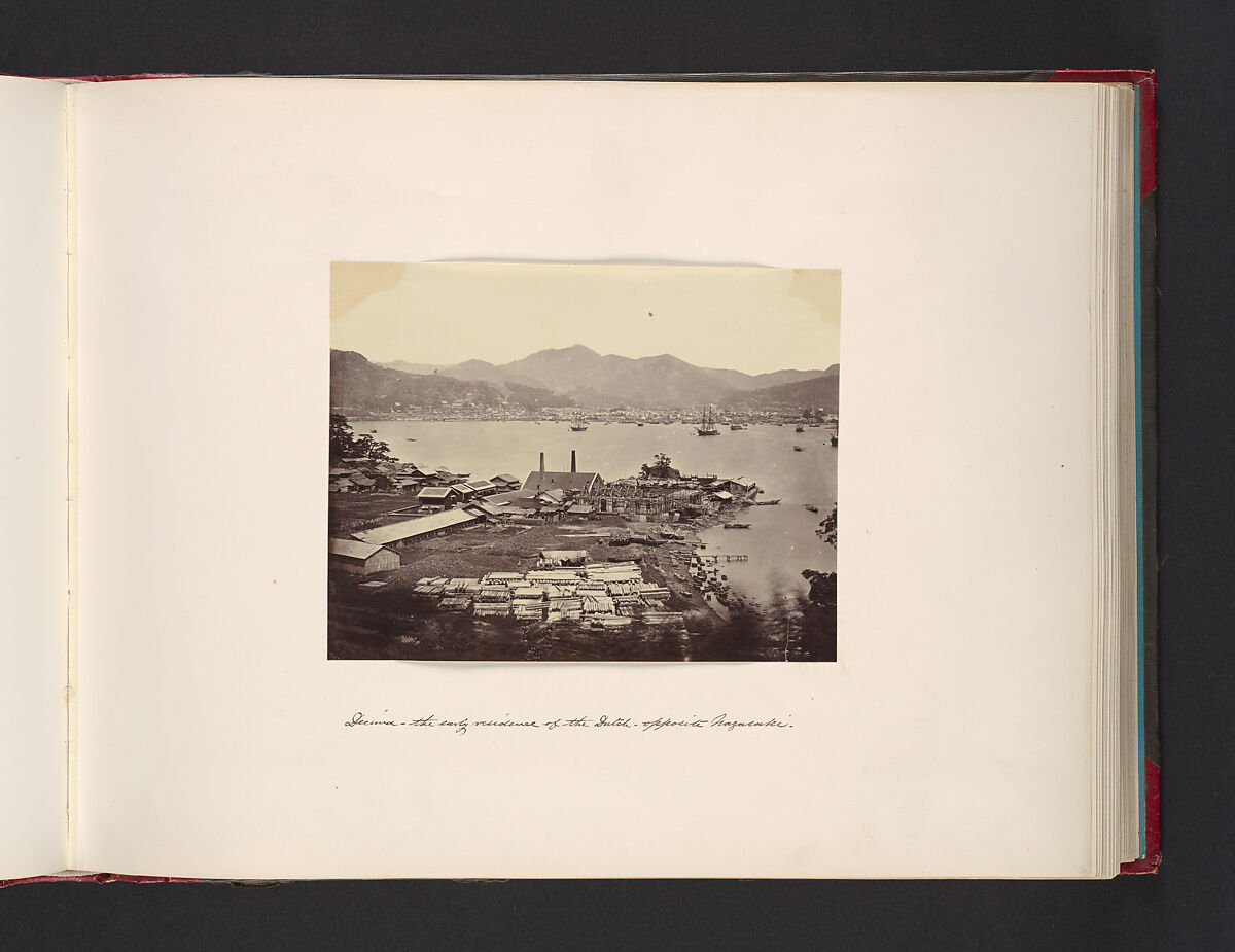 The Early Residence of the Dutch, Opposite Nagasaki, Attributed to John Thomson (British, Edinburgh, Scotland 1837–1921 London), Albumen silver print from glass negative 