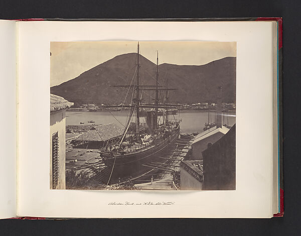 [Dock and Boat], Attributed to John Thomson (British, Edinburgh, Scotland 1837–1921 London), Albumen silver print from glass negative 