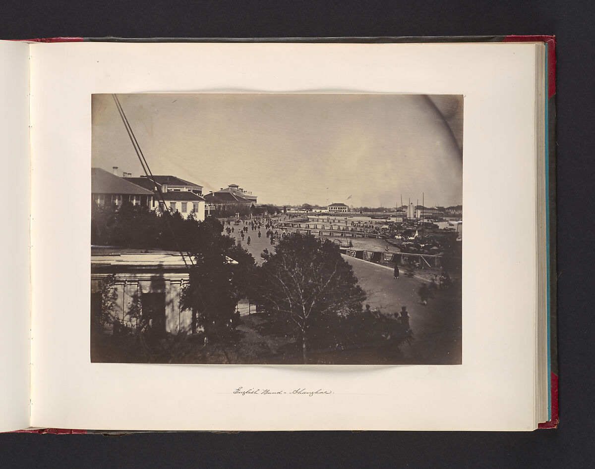 English Bund, Shanghai, Attributed to John Thomson (British, Edinburgh, Scotland 1837–1921 London), Albumen silver print from glass negative 