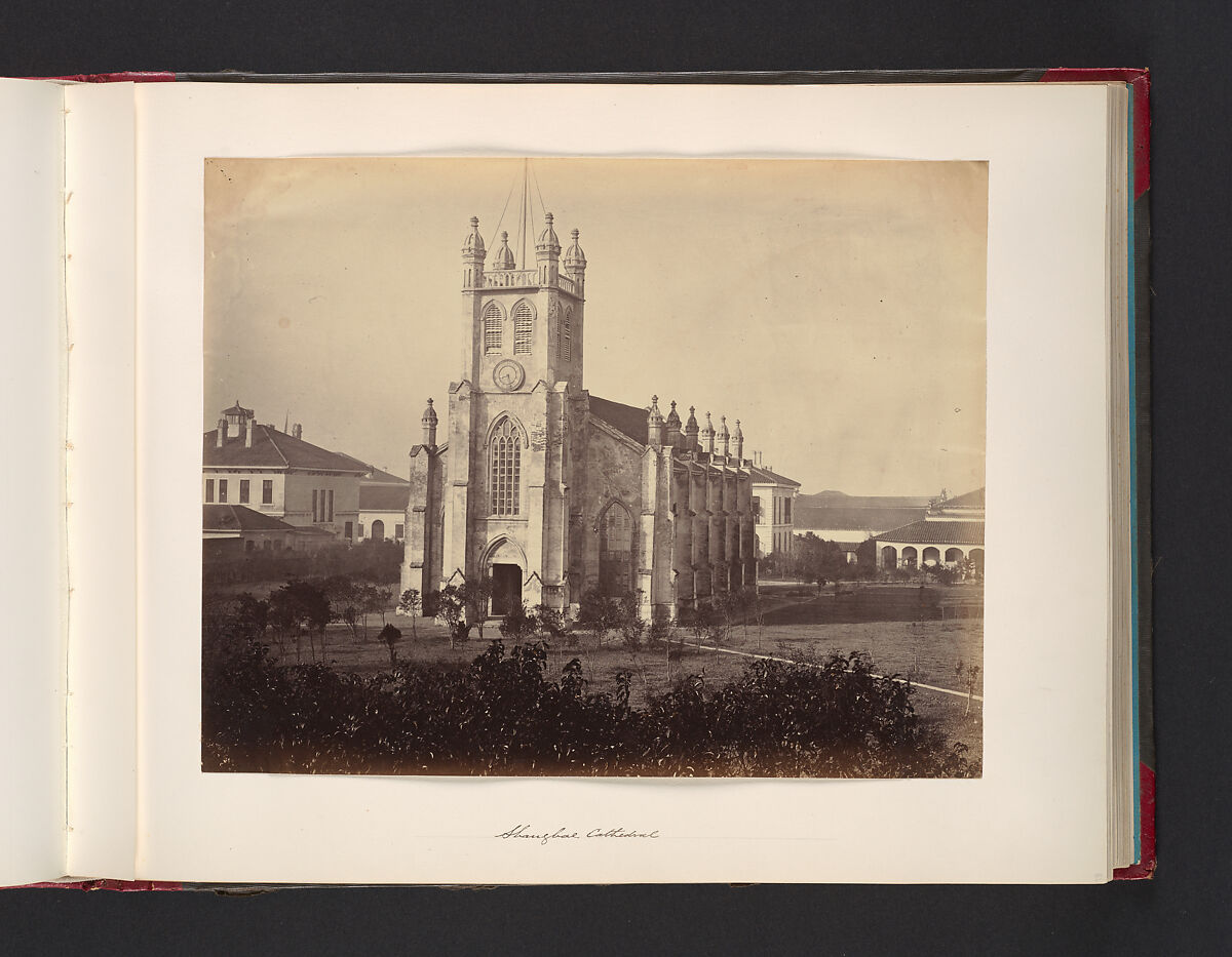 Shanghai Cathedral, Attributed to John Thomson (British, Edinburgh, Scotland 1837–1921 London), Albumen silver print from glass negative 