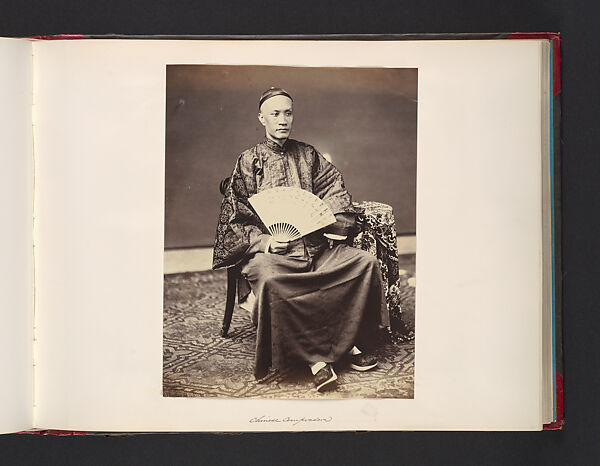 Chinese Comprador, Attributed to John Thomson (British, Edinburgh, Scotland 1837–1921 London), Albumen silver print from glass negative 