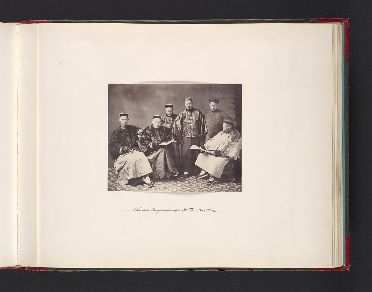 Chinese Compradores, Winter Costume, Attributed to John Thomson (British, Edinburgh, Scotland 1837–1921 London), Albumen silver print from glass negative 