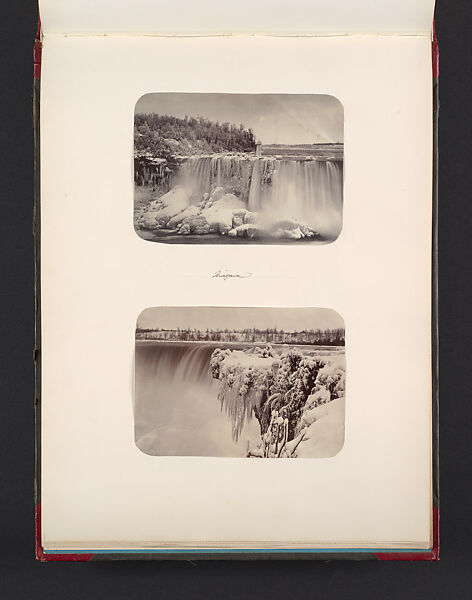 Niagara, Attributed to John Thomson (British, Edinburgh, Scotland 1837–1921 London), Albumen silver print from glass negative 