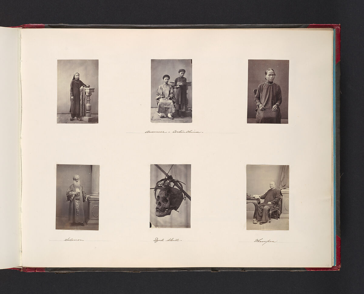 Anamese, Cochinchina; Solomon; Dyak Skull, Attributed to John Thomson (British, Edinburgh, Scotland 1837–1921 London), Albumen silver print from glass negative 