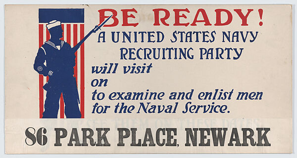 Be Ready!, Anonymous, American, 20th century, Commercial color lithograph 