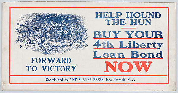 Forward to victory, The Slater Press, Inc., Commercial color lithograph 